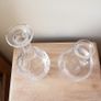Two beautiful vintage decanters  no stoppers  height 26cm & 19cm Image 2