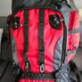 90 L Hiking backpack. Trekking backpack. Camping backpack. Red. Image 9