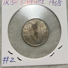 Irish Sixpence 1968