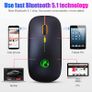 I-Mice 2-mode Rechargeable Wireless Bluetooth Ultra Slim Backlit Mouse. Image 8