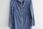 Pre Owned Primark Classic Blue Denim Shirt Dress