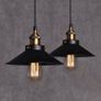 2 Pack Vintage Industrial Black Pendant Light for Kitchen Island, Retro Chandeliers Fixtures E26 E27 Base, Hanging Ceiling Light Lamp Fixture, Bar Lights Hanging Image 4