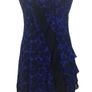 Karen Millen Ladies Blue & Black Silk Animal Print Special Occasion Dress Uk 10/12 Includes Postage Image 3