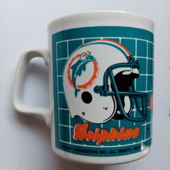 Vintage NFL Miami Dolphins Mug 1966 - Vintage Staffordshire Mug - Vintage NFL American Football Mug