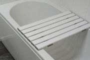 Like NEW Aidapt 27" Slatted Bath Board Seat - 6 Slate &amp; Raised Toilet Seat both for 20