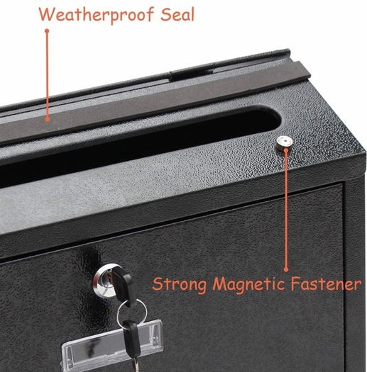 Lockable Letter Box | Post Box | Mail Box with Cover Outdoor Wall Mounted Mail Box