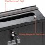 Lockable Letter Box | Post Box | Mail Box with Cover Outdoor Wall Mounted Mail Box Image 3