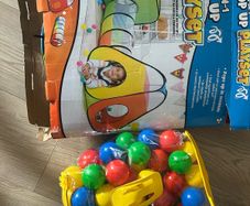 tent and balls