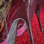 Carvela lace up burgundy patent leather and suede boots stiletto high heels 5 Image 10