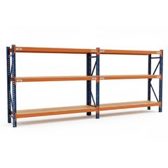 MECALUX Used Shelving (Starter Bay & Extension) Length: 4.8m
