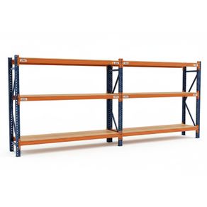 MECALUX Used Shelving (Starter Bay & Extension) Length: 4.8m