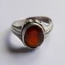 Antique Carnelian Sterling Silver Ring size N1/2 - 3,5g Image 4