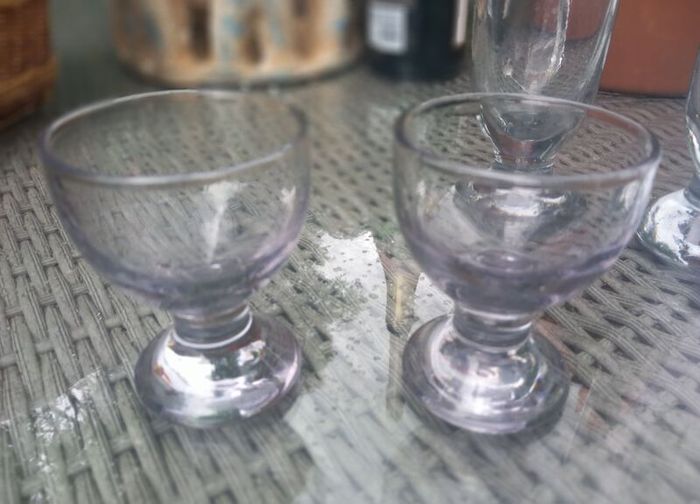 7 x antique glasses, bought in Vienna, no damage, D18