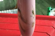 Lovely vintage glass vase approx 14 inches high
