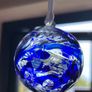 Handmade Blue Glass Globe Image 3