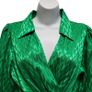River Island Brand new with tags satin jacquard green long sleeve blouse Image 5