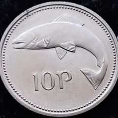 [#226] - Ireland 1993 | Irish 10p | Ten Pence | Salmon | KM.29 | AU