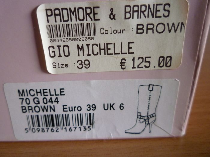 Gionni rustic brown leather boots Size Uk 6 Eu 39 with original box Immaculate. Euro 125 new