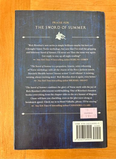 Magnus Chase & The Gods Of Asgard, Book 2 , The Sword Of Summer by Rick Riordan