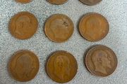 Antique UK Penny Coins (9)