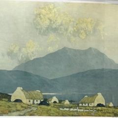 Signed Paul Henry "Evening on Killary Bay" Photolithograph print