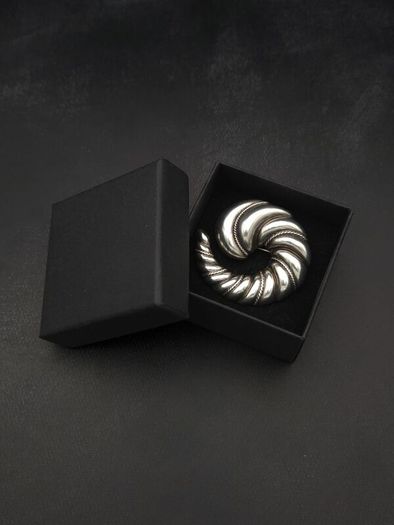 Vintage 925 Sterling Silver Swirl Brooch, Birmingham 1994