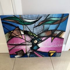 Abstract oil painting
