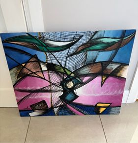 Abstract oil painting