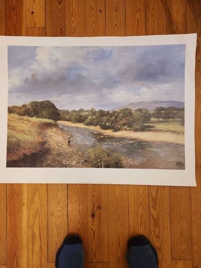 Art Posters X 3 LARGE. Great Southern Railways Poster. Robert Emmet Historical Poster And Impressionist Landscape Poster. Large Posters In Good Condition See Photos For Same. Ideal for framing.