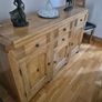 Solid Oak Dinning Room Table,Chairs and matching Sideboard Image 6