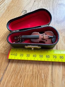 Vintage Violin miniature Vintage violin Souvenir violin