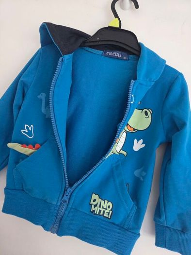 2years, Mileby Dinosaur Zip-Up Hoodie - Like New Condition