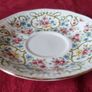 Rare Elizabethan Happy Anniversary Celebration Series Fine Bone China Cabinet Tea Cup And Saucer Made in England Image 8