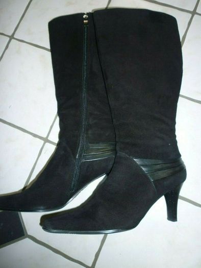 VAN DAL Black Boots Suede Leather Knee High Boots. Uk 6 Eu 39. Immaculate