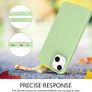 Liquid Silicone Shockproof Case For iPhone 13 Mini Luxury Soft Phone Cover New - Matcha Green - FHT9IP13MLK Image 3
