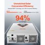 Hybrid Solar Inverter, 3500W, All in One Pure Sine Wave Power Inverter Charger, 24V DC to 220/230V AC, with Built-in 100A MPPT Solar Controller, for Off-Grid System Lead Acid Lithium Battery Image 3
