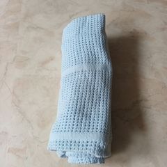 Cellular Blue Baby Blankets  X 2  New - No Tag.