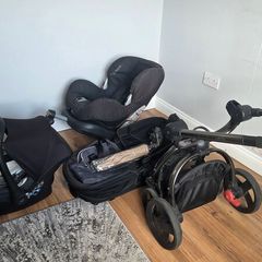 Mothercare Spin Pramette, Maxi Cosi Priorifix & Maxi Cosi Cabriofix Travel System