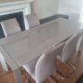 High-gloss Extending Dining Table plus 4 Cantilever chairs Image 3