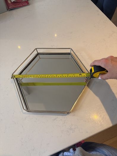 Mirrored tray