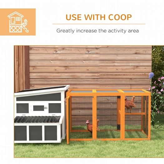 Wooden Chicken Coop with Combinable Design, for 1-3 Chickens