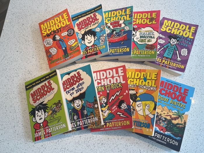Middle School Books by James Patterson x10