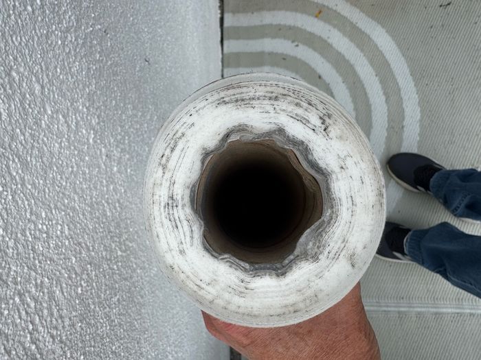 Roof seal reinforcing mat for roof repair 1m x 18m