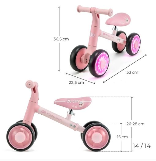 kinderkraft balance bike Cutie Flash (pink)