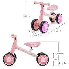 kinderkraft balance bike Cutie Flash (pink)