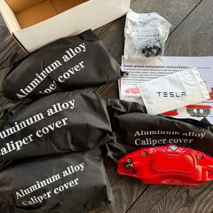 Tesla Model Y Red Aluminium Caliper Covers Brand New