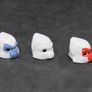 Lego Lot Of Errors Gorilla Minifigure Headgear Mask Error Prototype Test Print Colour One Is The Right Colour And One Has No paint And The Other Is A Error Colour Rare And Hard To Find Image 3