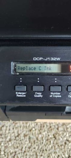 Brother printer DCP-J132W (doesn't see Cyan ink) + inks