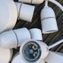 12 Pendant Set Light Fitting White Image 2