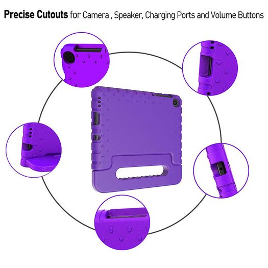 For Samsung Galaxy Tab A7 Lite Case Kids Shockproof Tablet Smart Cover EVA New Purple - FHT09SMTK1